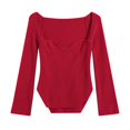 thumbnail image 4 of Vedolay Fall Sweaters 2023 Winter Zipper Sweater Loose Casual Warm Pullover Jumper Red,S, 4 of 4