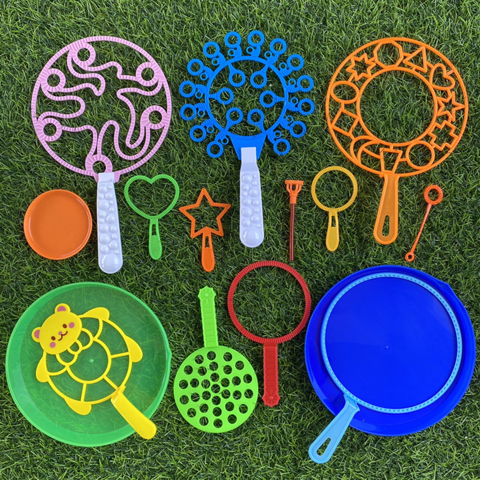 Skindy 15Pcs/Set Bubble Blowers Easy to Operate Smooth Surface Manual