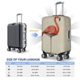thumbnail image 4 of Kdxio Flamingo Sitting On Chair Pattern Luggage Cover for Travel,Elastic and Durable,Fits 18-32 Inch,Anti-Scratch Suitcase Protector-No luggage included, 4 of 5