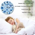 thumbnail image 3 of ZXCXRQFa Blue Dragonfly Flower Wood Wall Clock Silent Non-Ticking Kitchen Desk Clock Battery Operated Analog Decorative Round Clocks 10 in Garden Home Decor, 3 of 7