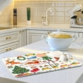 thumbnail image 6 of SKYSONIC Christmas Dish Drying Mat for Kitchen Counter,Snowflake Santa Xmas Tree Ultra Absorbent Reversible Microfiber Dishes Drying Rack Pad Heat-resistant Mats 16x18in, 6 of 7