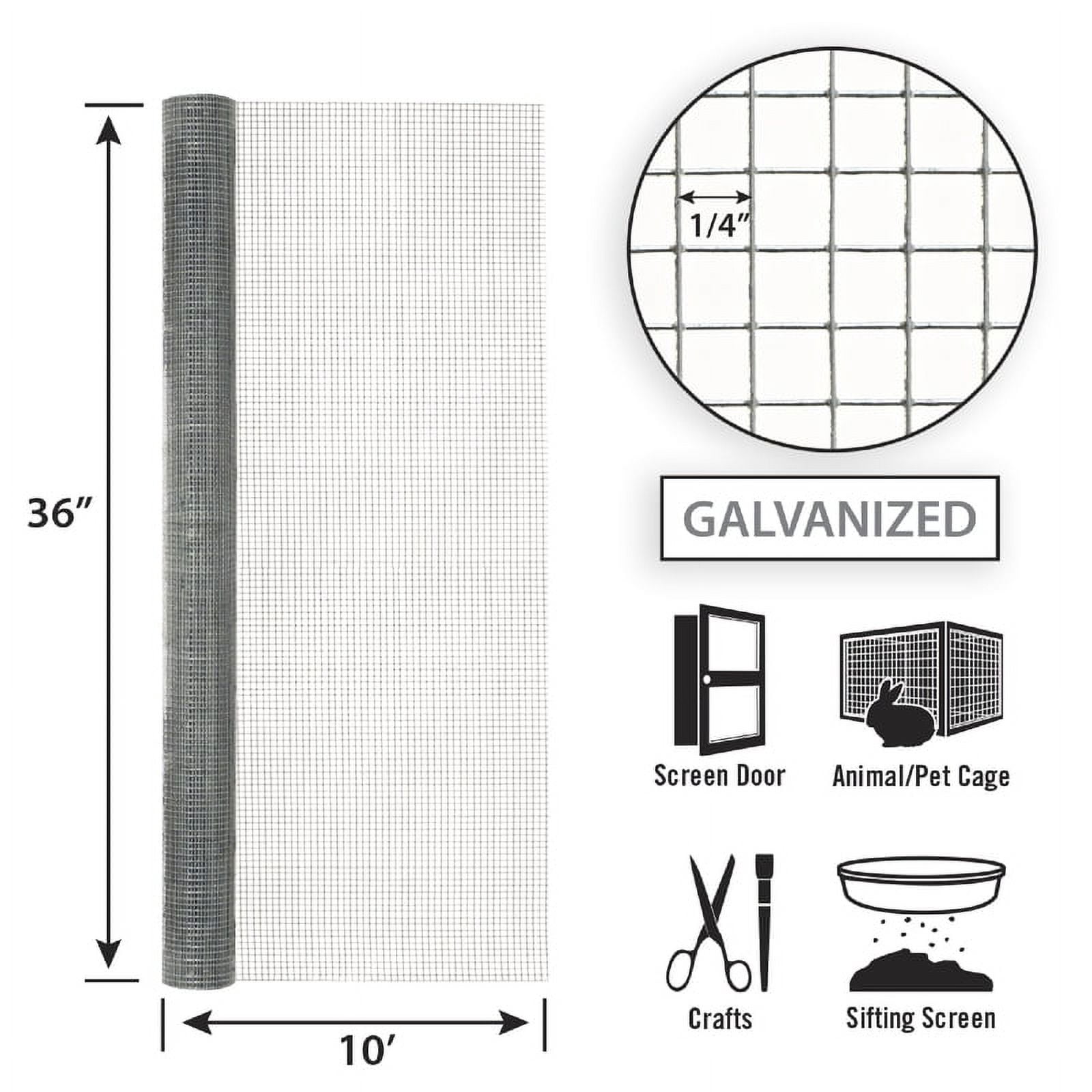 CLOTH HDW36"X10' 1/4"MSH (Pack of 1)