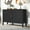 Black, variant on Harper & Bright Designs Farmhouse Sideboard Cabinet with Storage, Wood Buffet Cabinet with 3-Tier Shelves and Adjustable Feet, Natural