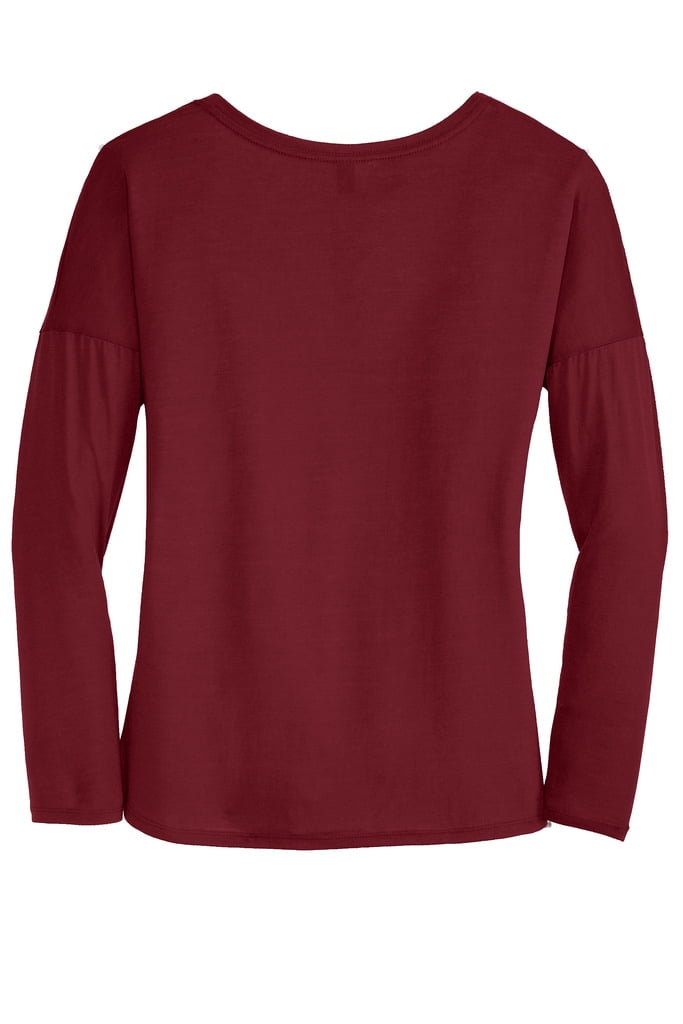 Mato & Hash Womens Drapey Long Sleeve Tee - MH - Charcoal Mato & Hash Womens Drapey Long Sleeve Tee - MH - Charcoal