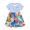 Blue-Sea World, variant on Emy Dola Toddler Little Girls Casual Dresses 1-Pack Cotton Graphic Cartoon Dress for 2-8 Years Kids Summer Dress