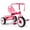 Pink, variant on Radio Flyer 415PS Kids Readily Assembled Fold 2 Go Trike with Storage Bin, Pink