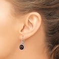 thumbnail image 2 of Auriga Fine Jewelry 925 Sterling Silver Rhodium-plated Smoky Quartz Dangle Earrings for Women, 2 of 6