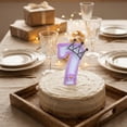 thumbnail image 3 of Daisy Crown Number Candle, Purple & Silver Glitter Number 7 Birthday Candle With Rhinestone Crown & Daisy, Cake Topper for Princess Birthday Party Decorations, Crown O Number 7, 3 of 5