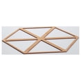 thumbnail image 4 of Ekena Millwork 23 3/8"W x 27 "H x 1/4"T Large Pendleton Decorative Fretwork Wood Wall Panels, Alder, 4 of 18