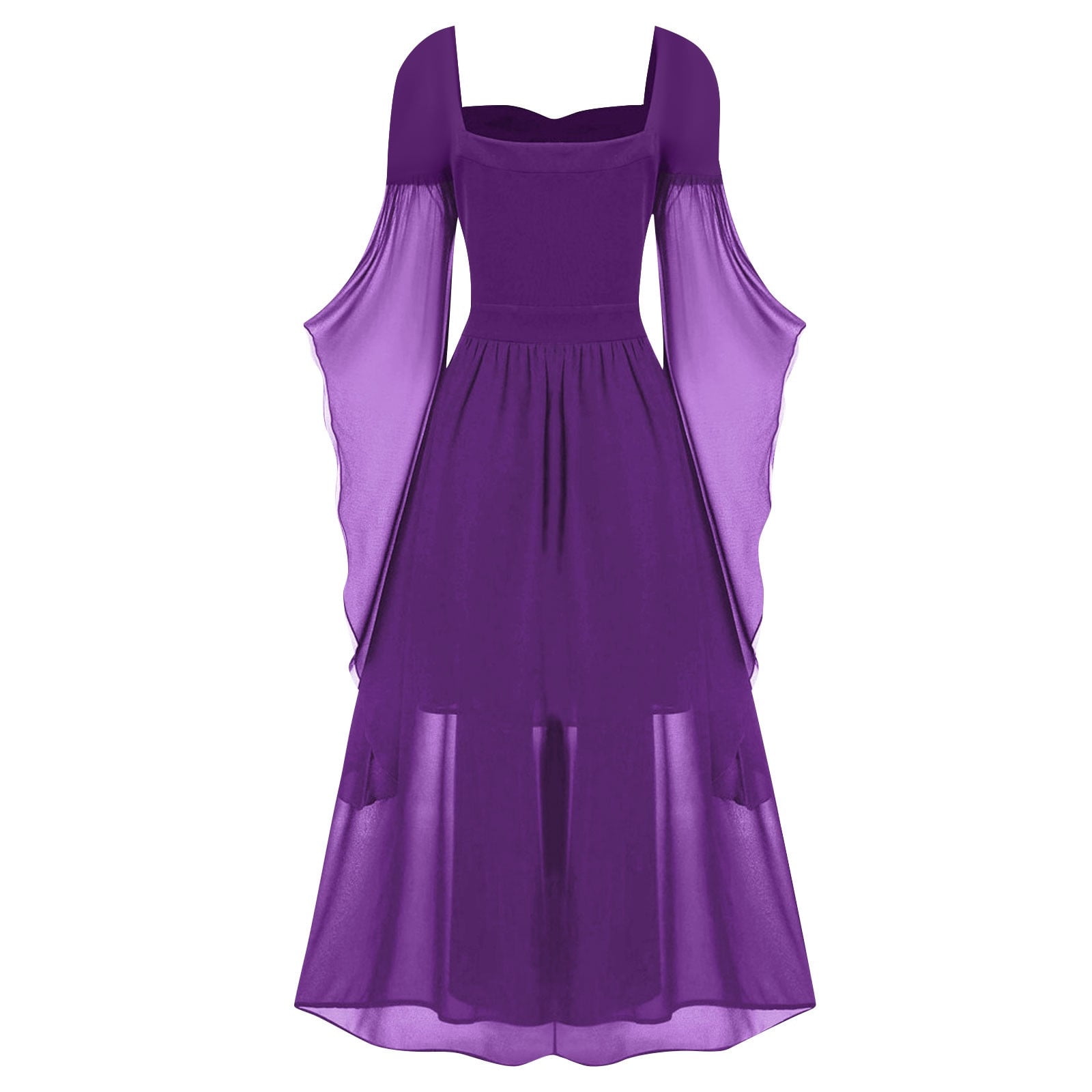 Gray High waist Long pleated Swing Skirt with pockets 2538 Gray High waist Long pleated Swing Skirt with pockets 2538
