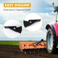 thumbnail image 4 of Hetoy 6pcs Box Blade Shank - 16'' Heavy-Duty Scarifier Shank with 3 Holes for Box Scraper, Adjustable for Grading and Land Leveling, Includes 2 Replaceable Teeth, 4 of 7
