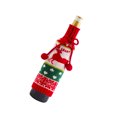 thumbnail image 2 of Monstrate Fundas navideñas para botellas de vino, funda navideña para botella de champán de Papá Noel, adornos navideños para para el Kits de decoración para fiestas Alce, 2 of 6