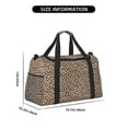 thumbnail image 3 of Kuqiui Leopard Print-2 Print Foldable Travel Duffel Bag Tote Carry on Luggage Bag Personal item Sports Gym Bag Water Resistant Weekender Overnight Bags for Women and Men, 3 of 7