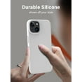 thumbnail image 3 of 9 DIGITAL Silicone Slim Cell Phone Case for iPhone 13, White, 3 of 12