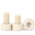 thumbnail image 2 of 1 pcs Nylon cup head plum blossom screw M4x30mm For Fasteners Locking Devices Fixed Mechanical., 2 of 3