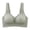Green, variant on Womens Bras Solid Embroidery Ruffled Wide Straps V Neck Seamless Wirefree Everyday Bras