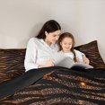 thumbnail image 4 of Homewish Zebra Print Twin Comforter Sets, Black Brown Bedding Set, Animal Theme Decor, Black Reversible, 2pcs 1 Comforter and 1 Pillowcase, 4 of 6
