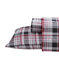 thumbnail image 1 of Flannel Printed Classic Plaid Red Sheet Set, 1 of 5