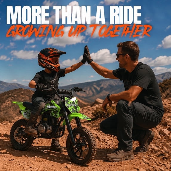 4-Stroke Gas Dirt Bike,39cc Gas Powered Off-Road Mini Bike,Mini Dirt Bike with 20mph Max Speed & 27 miles Max Range,Adjustable Suspension, Dual Disc Brakes,Epa Certified