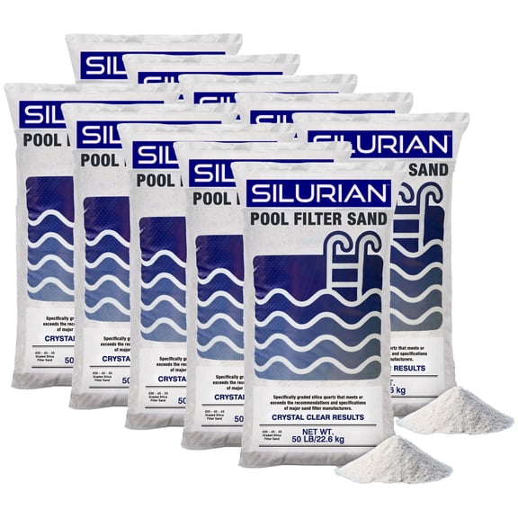 U.S. Silica 10 Pack SILURIAN 20 Grade Pool Filter Sand for Optimal Filtration