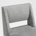 thumbnail image 3 of Zesthouse 18.3" Linen Dining Chairs Set of 2, Extra Thick Upholstered Side Chair with High Back and Metal Legs, Modern Armless Kitchen Chairs for Dining Room, Gray, 3 of 11
