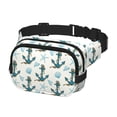 thumbnail image 2 of Disketp Anchors And Shells Riñonera de Doble Capa, Bolsa de Cintura Ajustable para Viajes, Correr y Senderismo, Riñonera Ligera para Hombre y Mujer, 2 of 9