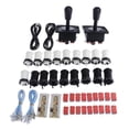 thumbnail image 3 of Accesorios Arcade DIY Tablero USB LED ,Cable USB de 5P ,Botón LED ,Cable LED de ,Cable de 5P Admite Ráfaga,PC, , y negro En blanco y negro CUTICAT 2 jugadores piezas de juegos de arcade, 3 of 8
