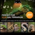 thumbnail image 4 of Simple Deluxe 25W Mini Ceramic Heat Emitter Reptile Heat Lamp Bulb No Light Emitting Brooder Coop Heater for Amphibian Pet & Incubating Chicken, 2-Pack, 4 of 7