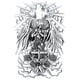 thumbnail image 1 of Etiqueta Engomada Del Tatuaje La Espalda Completa Serie Personajes Del Ángel Jesús Etiqueta Engomada Del Tatuaje Del Cuerpo 480X340 Mm (TB25), 1 of 9
