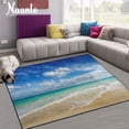 thumbnail image 2 of FREEAM Ocean Area Rug 48"x63", Caribean Beach Sea Waves Polyester Area Rug Mat for Living Dining Dorm Room Bedroom Home Decorative, 2 of 6