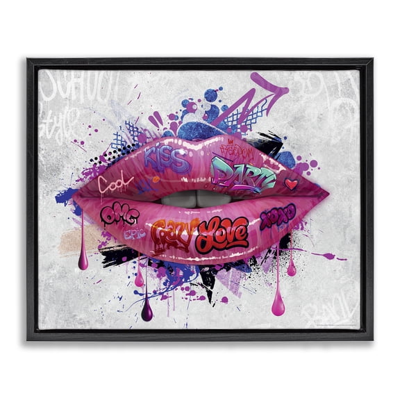 Stupell Industries Eclectic Black Floating Frame Canvas Art, 21 x 17, by Reinders