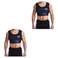 thumbnail image 1 of Qarigey Camiseta sin mangas de sauna para hombres - Forma del cuerpo con compresión Camiseta sin mangas para hombres Chaleco adelgazante para Type2 NO2, 1 of 6
