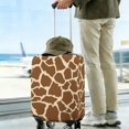thumbnail image 3 of Stretch Luggage Cover S(18-20in)– Elastic Travel Suitcase Protector with Handle Openings & Bottom Closure, Washable Polyester Spandex Suitcases Cover, Leopard Animal Print, 3 of 5
