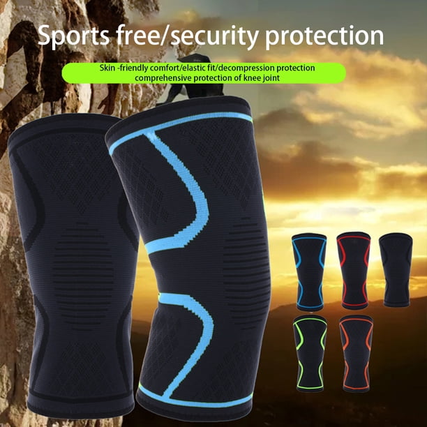 Genouillères Sport Double Sangle – Amorti Mousse épaisse, Antidérapantes, Respirantes, Pour Running, Vélo, Ski