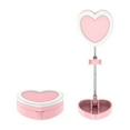 thumbnail image 2 of Latrodar LED Ringlight With Phone Light With Stand Foldable Stretchable Portable Selfie Desk Light Heart Shaped Lights For Selfie Live Stream Makeup Pink Nov, 2 of 5
