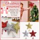 thumbnail image 4 of Adornos navideños con purpurina CAIROYAR para árbol de Navidad estrellas de hierro, 4 of 6