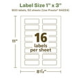 thumbnail image 6 of Avery EcoFriendly Rectangle Labels, 1" x 3", 800ct, 6 of 10