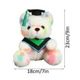 thumbnail image 2 of Graduation Decorations Class of 2025 Grad Bear, 9 Inch Graduation Doll Bear Plush Bear Toys, for Graduation Gift (Green), 2 of 5