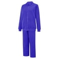 thumbnail image 4 of Breezora Women's Casual Hooded Sweatshirt and Pants Set Comfortable Sporty Two Piece Lounge Wear XXXL Size Blue, 4 of 9