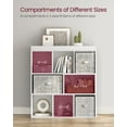 VASAGLE 8Cube Storage Organizer Bookcase Modern Book Shelf Storage