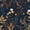Dark Blue, variant on Black Floral Wallpaper Peel and Stick Wallpaper Leaf Wallpapers Gold Leaf Contact Paper for Cabinets Waterproof Self Adhesive Wall Paper for Kitchen Countertop Wall 17.5" x 78"