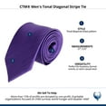 thumbnail image 4 of CTM  Tonal Diagonal Stripe Tie (Men), 4 of 4