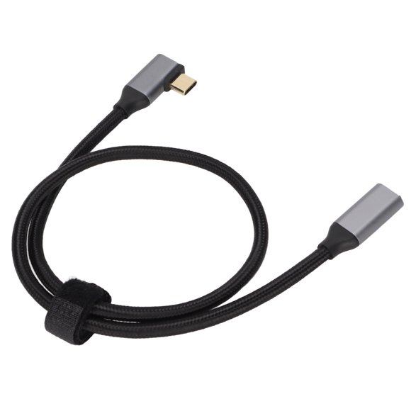 HD 4K USB C Extension Cable, Flexible 90 Degree Type C Extension Cable Gen 2 Wear Resistant Durable High Strength Thickened For Notebooks For Tablets 25cm,50cm,1m