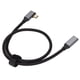 thumbnail image 3 of Cable de extensión USB 3.1 tipo C macho a hembra, 4K, 100 W, PD, 5 A, ángulo recto de 90 grados, Gen 2, 50 cm, 3 of 14
