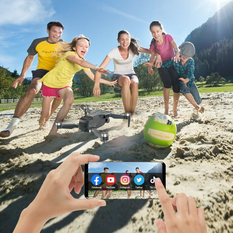 AUOSHI Foldable GPS Drone 4K Camera for Adults, Brushless Motor