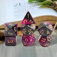 thumbnail image 3 of Juego de mesa poliédrico acrílico de 7 piezas Estrella Púrpura Oscuro CUTICAT, 3 of 7