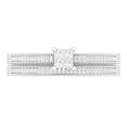 thumbnail image 2 of Dazzlingrock Collection 0.35 Carat (ctw) 10K Princess & Round White Diamond Bridal Ring Set 1/3 CT, White Gold, Size 4.5, 2 of 4