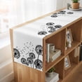thumbnail image 6 of Table Runners 120 Inches Long Dress Scarves, Dandelion Farmhouse Coffee/Dining/Kitchen Table Runner for Living Room, Black White Modern Country Rustic Plants 13x120 Inch, 6 of 9