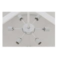 thumbnail image 3 of Meyda 145853 36 in. Cilindro White Textrene Pendant, White 62 Hardbacked Nickel, 3 of 7