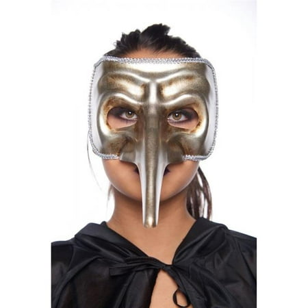 Kayso MYR004SL Silver Long Nose Venetian Mask